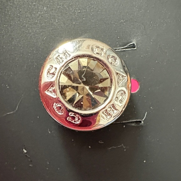 Coach Silver and Brown Earrings - Picture 5 of 10